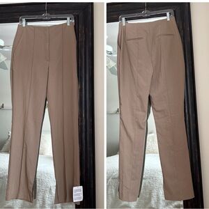 Topshop Slit Hem Tan Pants NEW US 6